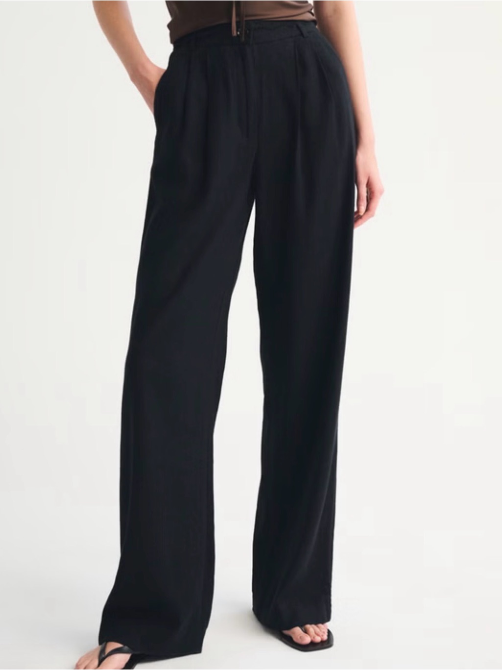 Abercrombie & Fitch Black Linen Pants